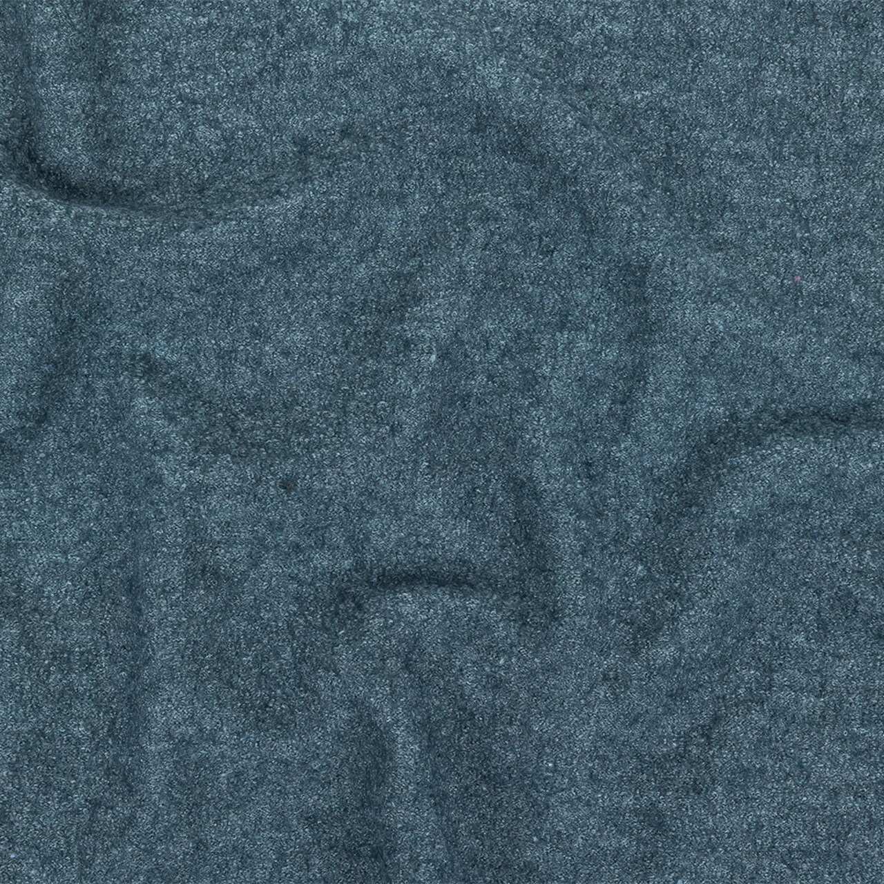 1 Yard Marbled Blue Mirage Boiled Wool Coating Fabric Heavyweight Heathered Solid Winter Outerwear Material